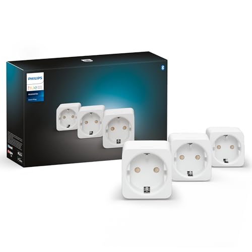 Philips Hue Smart Plug weiß, smarte Steckdose, kompatibel mit Amazon Alexa (Echo, Echo Dot), 3-er Pack von Philips Hue