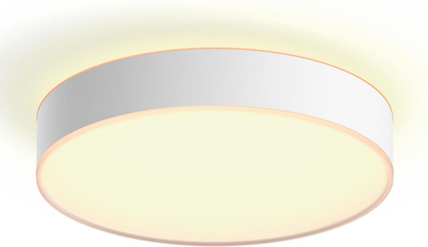 Philips Hue Smarte LED-Leuchte White Ambiance Enrave Deckenleuchte M weiß, Abschaltautomatik, Bluetooth, CCT - über Fernbedienung, Dimmer, Dimmfunktion, Farbsteuerung, Fernbedienung, Infrarot inkl., Leuchtdauer einstellbar, Memoryfunktion, Nachtlichtfunktion, Smart Home, Timerfunktion, dimmbar über Fernbedienung, erweiterbar, mehrere Helligkeitsstufen, LED wechselbar, warmweiß - kaltweiß, inkl. Philips Hue Dimmschalter Philips Hue Smarte LED-Leuchte White Ambiance Enrave Deckenleuchte M weiß, Abschaltautomatik, Bluetooth, CCT - über Fernbedienung, Dimmer, Dimmfunktion, Farbsteuerung, Fernbedienung, Infrarot inkl., Leuchtdauer einstellbar, Memoryfunktion, Nachtlichtfunktion, Smart Home, Timerfunktion, dimmbar über Fernbedienung, erweiterbar, mehrere Helligkeitsstufen, LED wechselbar, warmweiß - kaltweiß, inkl. Philips Hue Dimmschalter von Philips Hue