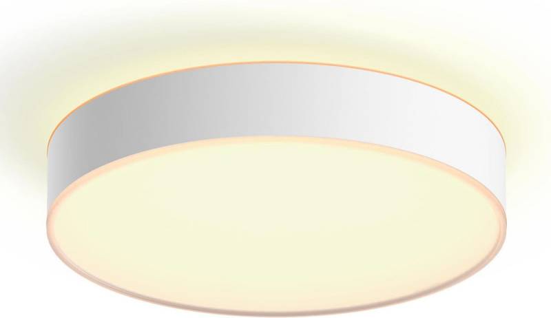 Philips Hue Smarte LED-Leuchte White Ambiance Enrave Deckenleuchte M weiß, Abschaltautomatik, Bluetooth, CCT - über Fernbedienung, Dimmer, Dimmfunktion, Farbsteuerung, Fernbedienung, Infrarot inkl., Leuchtdauer einstellbar, Memoryfunktion, Nachtlichtfunktion, Smart Home, Timerfunktion, dimmbar über Fernbedienung, erweiterbar, mehrere Helligkeitsstufen, LED wechselbar, warmweiß - kaltweiß, inkl. Philips Hue Dimmschalter Philips Hue Smarte LED-Leuchte White Ambiance Enrave Deckenleuchte M weiß, Abschaltautomatik, Bluetooth, CCT - über Fernbedienung, Dimmer, Dimmfunktion, Farbsteuerung, Fernbedienung, Infrarot inkl., Leuchtdauer einstellbar, Memoryfunktion, Nachtlichtfunktion, Smart Home, Timerfunktion, dimmbar über Fernbedienung, erweiterbar, mehrere Helligkeitsstufen, LED wechselbar, warmweiß - kaltweiß, inkl. Philips Hue Dimmschalter von Philips Hue