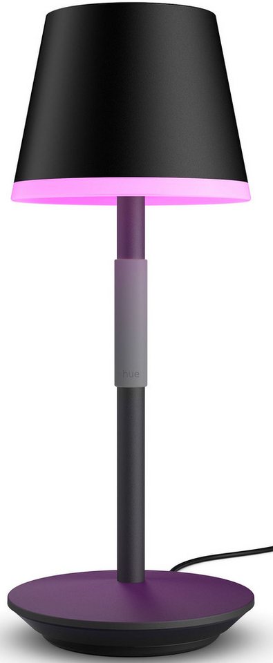Philips Hue Smarte LED-Leuchte White & Color Ambiance Go Tragbare Tischleuchte schwarz, Abschaltautomatik, Bluetooth, CCT - über Fernbedienung, Dimmfunktion, Farbsteuerung, Farbwechsel, Leuchtdauer einstellbar, Memoryfunktion, Nachtlichtfunktion, RGB, Smart Home, Timerfunktion, dimmbar über Fernbedienung, erweiterbar, mehrere Helligkeitsstufen, LED wechselbar, RGB, Indoor und Outdoor Philips Hue Smarte LED-Leuchte White & Color Ambiance Go Tragbare Tischleuchte schwarz, Abschaltautomatik, Bluetooth, CCT - über Fernbedienung, Dimmfunktion, Farbsteuerung, Farbwechsel, Leuchtdauer einstellbar, Memoryfunktion, Nachtlichtfunktion, RGB, Smart Home, Timerfunktion, dimmbar über Fernbedienung, erweiterbar, mehrere Helligkeitsstufen, LED wechselbar, RGB, Indoor und Outdoor von Philips Hue