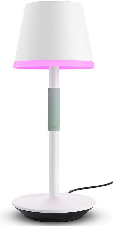 Philips Hue Smarte LED-Leuchte White & Color Ambiance Go Tragbare Tischleuchte weiß, Abschaltautomatik, Bluetooth, CCT - über Fernbedienung, Dimmfunktion, Farbsteuerung, Farbwechsel, Leuchtdauer einstellbar, Memoryfunktion, Nachtlichtfunktion, RGB, Smart Home, Timerfunktion, dimmbar über Fernbedienung, erweiterbar, mehrere Helligkeitsstufen, LED wechselbar, RGB, Indoor und Outdoor Philips Hue Smarte LED-Leuchte White & Color Ambiance Go Tragbare Tischleuchte weiß, Abschaltautomatik, Bluetooth, CCT - über Fernbedienung, Dimmfunktion, Farbsteuerung, Farbwechsel, Leuchtdauer einstellbar, Memoryfunktion, Nachtlichtfunktion, RGB, Smart Home, Timerfunktion, dimmbar über Fernbedienung, erweiterbar, mehrere Helligkeitsstufen, LED wechselbar, RGB, Indoor und Outdoor von Philips Hue
