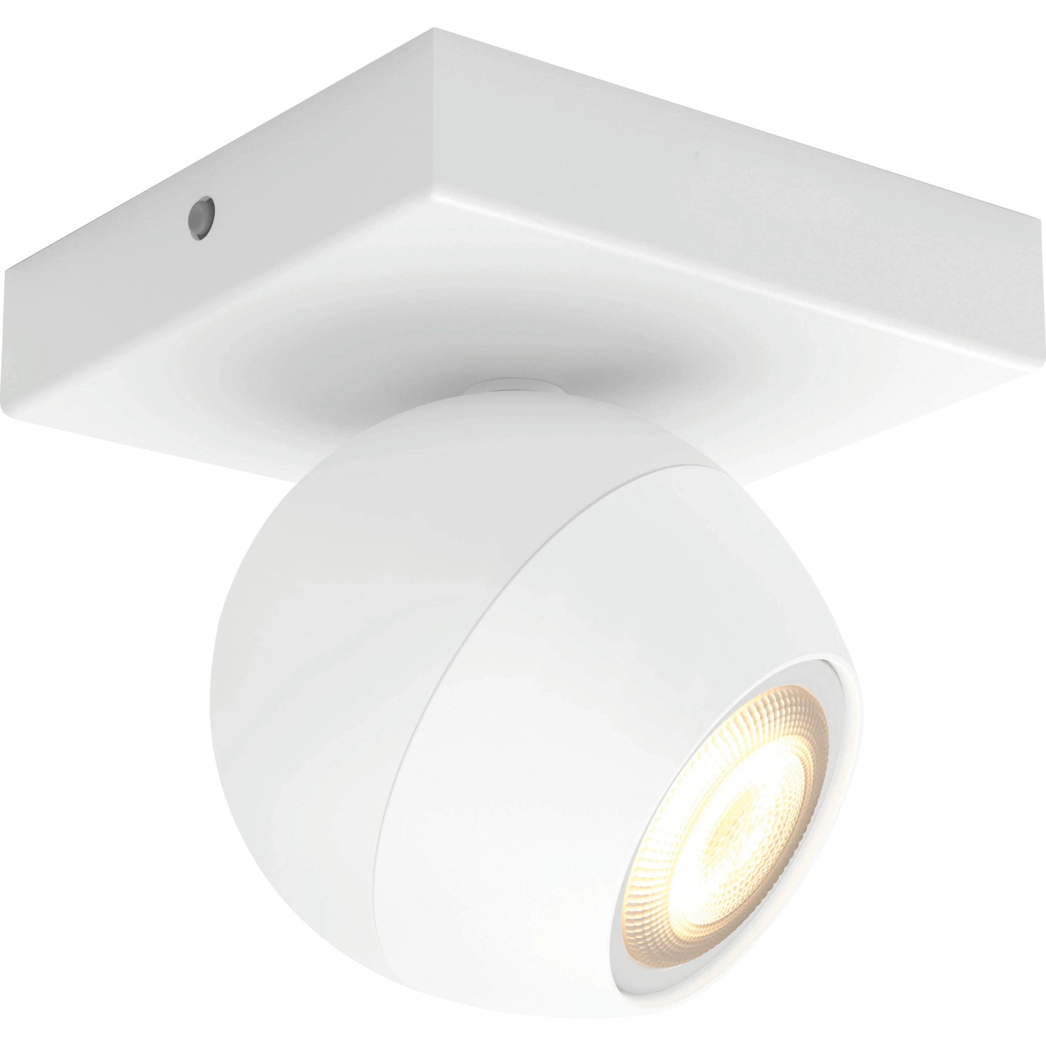 Philips Hue Spot 1-flg. White Ambiance Buckram Weiß 250 lm inkl. Dimmer von Philips Hue