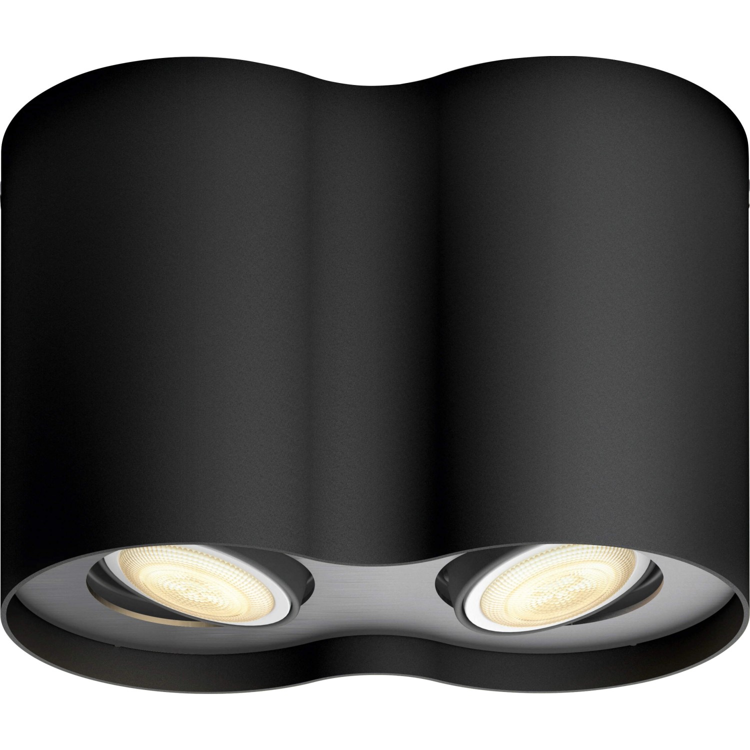 Philips Hue Spot 2-flg. White Ambiance Pillar Schwarz 2 x 250 lm inkl. Dimmer von Philips Hue