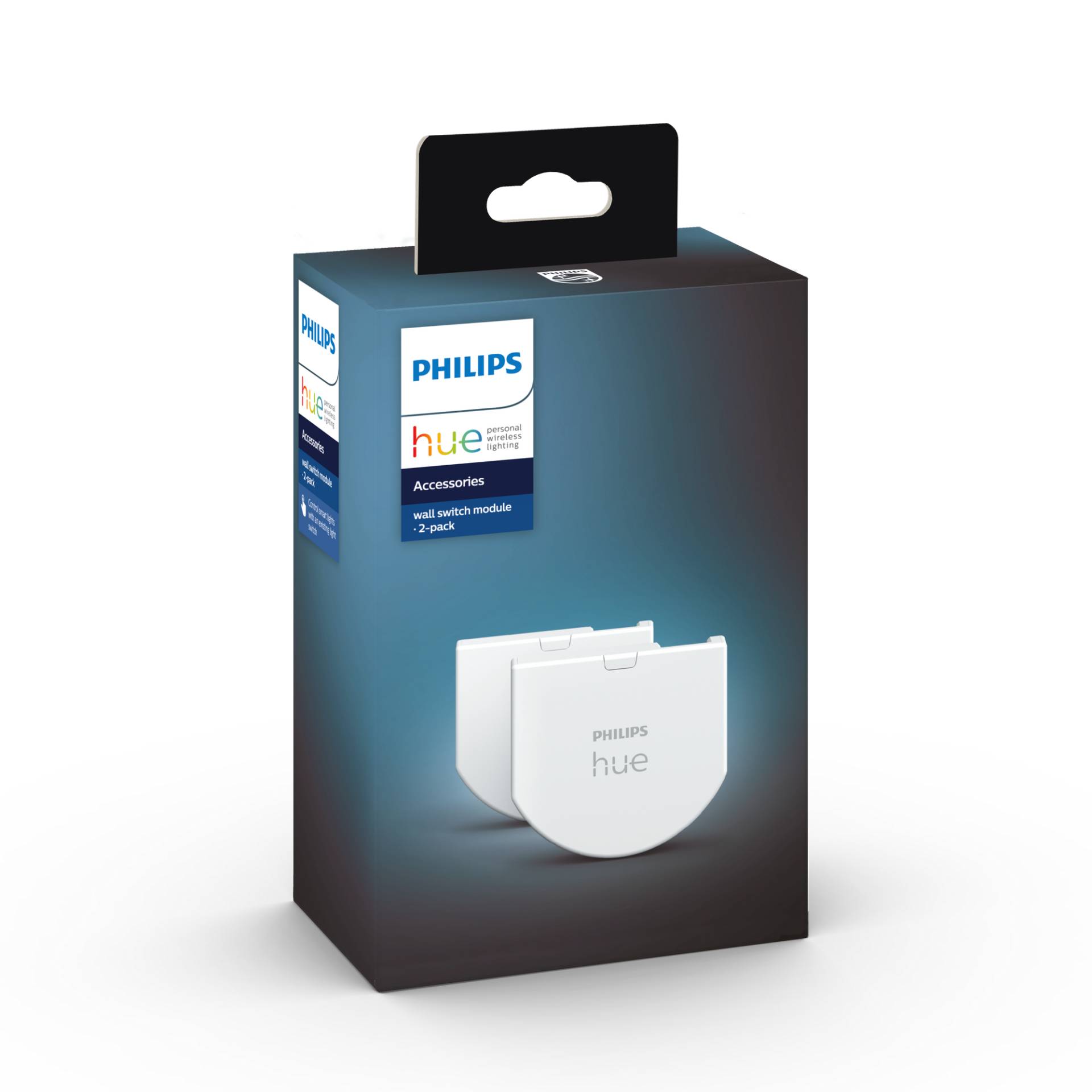 Philips Hue Wandschalter-Modul 'Hue' weiß 3,8 x 4,3 cm, 2 Stück Philips Hue Wandschalter-Modul 'Hue' weiß 3,8 x 4,3 cm, 2 Stück von Philips Hue