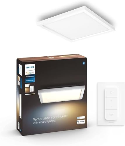 Philips Hue White Ambiance Aurelle Panelleuchte weiß inkl. Dimmschalter, 30x30cm, dimmbar, alle Weißschattierungen, steuerbar via App, kompatibel mit Amazon Alexa, alte Generation Philips Hue White Ambiance Aurelle Panelleuchte weiß inkl. Dimmschalter, 30x30cm, dimmbar, alle Weißschattierungen, steuerbar via App, kompatibel mit Amazon Alexa, alte Generation von Philips Hue