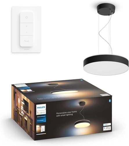 Philips Hue White Amb. Enrave Pendelleuchte schwarz 4500lm inkl. Dimmschalter Philips Hue White Amb. Enrave Pendelleuchte schwarz 4500lm inkl. Dimmschalter von Philips Hue
