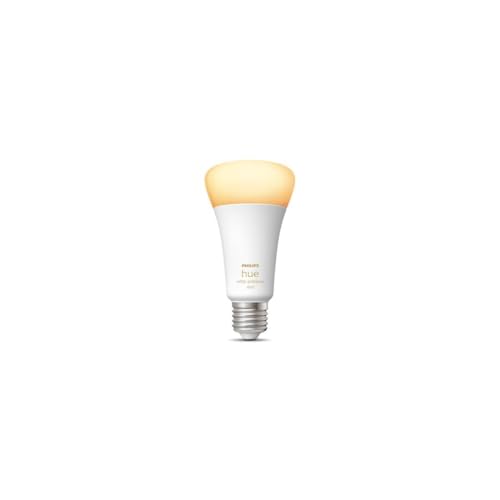 Philips Hue White Ambiance E27 (1600lm) Lampe, dimmbar, warm- bis kühlweißes Lict, steuerbar via App, kompatibel mit Amazon Alexa (Echo, Echo Dot), 1er Pack von Philips Hue