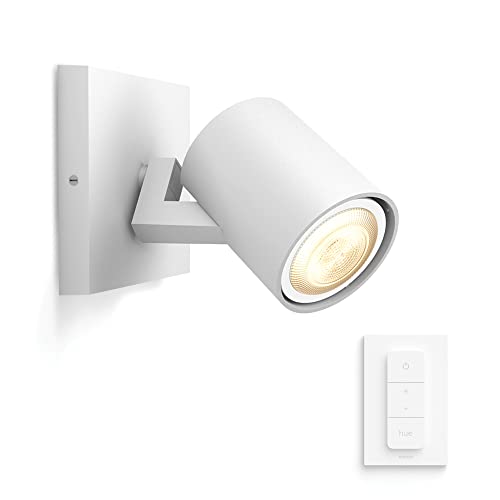 Philips Hue White Ambiance Runner Spot 1 flg. Weiß 250lm inkl. Dimmschalter, dimmbar, alle Weißschattierungen, steuerbar via App, kompatibel mit Amazon Alexa (Echo, Echo Dot) von Philips Hue