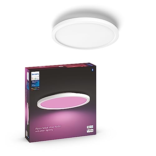 Philips Hue White Ambience Surimu Panelleuchte, weiß, rund, 40W, alle Weißschattierungen, steuerbar via App, kompatibel mit Amazon Alexa (Echo, Echo Dot) von Philips Hue