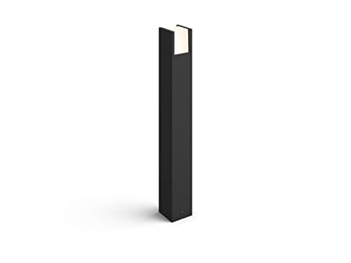 Philips Hue White Fuzo Wegleuchte schwarz 1160lm, für den Außenbereich, dimmbar, warmweißes Licht, steuerbar via App, kompatibel mit Amazon Alexa (Echo, Echo Dot) von Philips Hue