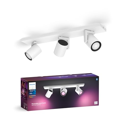 Philips Hue White & Color Ambiance Argenta Deckenlampe mit 3er Spot (1.050 lm), dimmbare LED Spots mit 16 Mio. Farben, smarte Lichtsteuerung über Sprache und App, weiß, neue Generation Philips Hue White & Color Ambiance Argenta Deckenlampe mit 3er Spot (1.050 lm), dimmbare LED Spots mit 16 Mio. Farben, smarte Lichtsteuerung über Sprache und App, weiß, neue Generation von Philips Hue