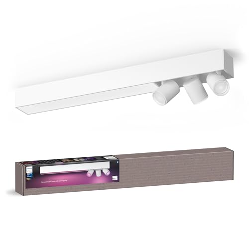 Philips Hue White & Color Ambiance Centris 3er Spot, dimmbar, 16 Mio. Farben, steuerbar via App, kompatibel mit Amazon Alexa, weiß, neue Generation Philips Hue White & Color Ambiance Centris 3er Spot, dimmbar, 16 Mio. Farben, steuerbar via App, kompatibel mit Amazon Alexa, weiß, neue Generation von Philips Hue