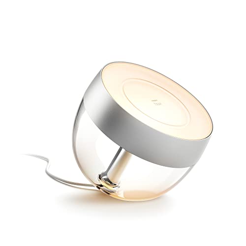 Philips Hue White & Color Ambiance Iris Tischleuchte Special Edition Silber 520lm, dimmbar, 16 Mio. Farben, steuerbar via App, kompatibel mit Amazon Alexa (Echo, Echo Dot) von Philips Hue