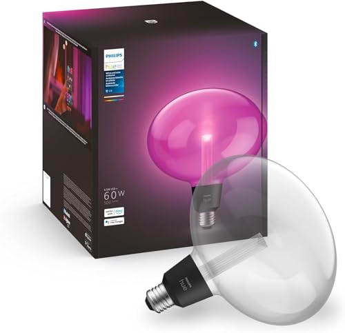 Philips Hue White & Color Ambiance Lightguide Ellipse 500lm, bis zu 16 Mio. Farben, dimmbar, steuerbar via App, kompatibel mit Amazon Alexa (Echo, Echo Dot) von Philips Hue