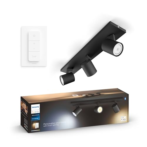 Philips Hue White Ambiance Runner 3er Spot, schwarz, GU10 inkl. Dimmschalter, dimmbar, alle Weißschattierungen, steuerbar via App, kompatibel mit Amazon Alexa (Echo, Echo Dot) Philips Hue White Ambiance Runner 3er Spot, schwarz, GU10 inkl. Dimmschalter, dimmbar, alle Weißschattierungen, steuerbar via App, kompatibel mit Amazon Alexa (Echo, Echo Dot) von Philips Hue