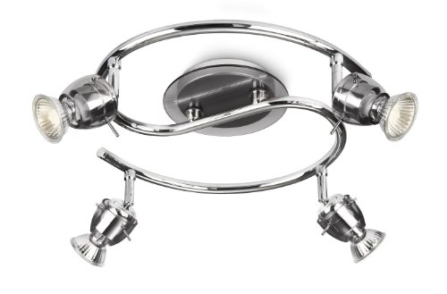 Philips 555943016 myLiving - Schwenkbare Strahler mit Binär-und Kabel, spezielles Design, 4-Strahler Philips 555943016 myLiving - Schwenkbare Strahler mit Binär-und Kabel, spezielles Design, 4-Strahler von Philips Lighting