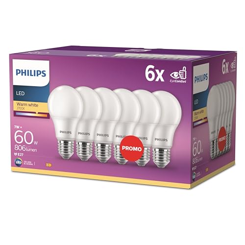 Philips LED Classic E27 Lampen 3-er Pack (100 W), matte LED Lampen mit warmweißem Licht, energiesparende Lampen mit langer Nutzlebensdauer, neue Generation von Philips Lighting