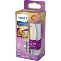 Philips Lighting 871951432421300 LED EEK D (A - G) E14 Kerzenform 3.4W = 40W Warmweiß (Ø x L) 35mm von Philips Lighting