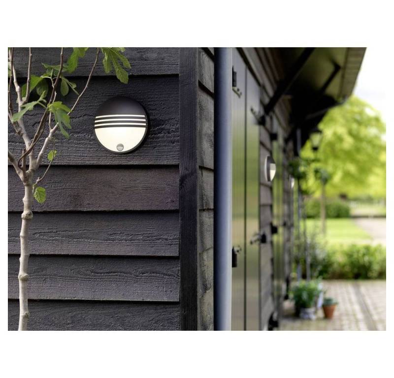 Philips Lighting Außen-Deckenleuchte LED-Außenwandleuchte mit Bewegeungsmelder, Inkl. Diffusor von Philips Lighting