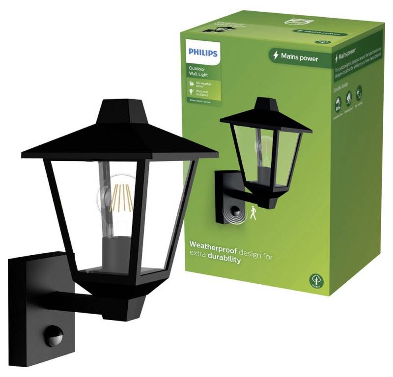 Philips Außen-Wandleuchte Philips LED Kinno 929004141401 Außenwandleuchte E27 Schwarz Philips Außen-Wandleuchte Philips LED Kinno 929004141401 Außenwandleuchte E27 Schwarz von Philips