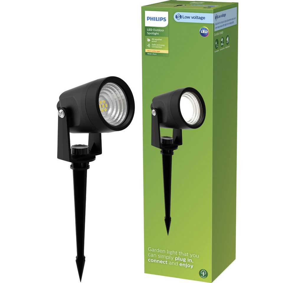 Philips Lighting Gartenleuchte Philips LED 929004659201 Reuel LED-Außenstandleuchte LED 1.5 W Sch von Philips Lighting