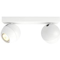 Philips Lighting Hue LED-Deckenstrahler 871951433906400 Hue White Amb. Buckram Spot 2 flg. weiß 2x3 von Philips Lighting