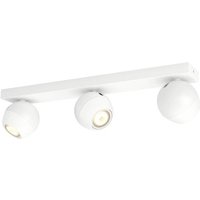 Philips Lighting Hue LED-Deckenstrahler 871951433910100 Hue White Amb. Buckram Spot 3 flg. Weiß 3x3 von Philips Lighting