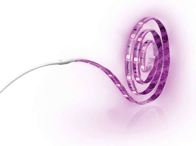 Philips Lighting LED Lichtleiste Philips LED Lichtstreifen 1 meter 6W weiss & bunt, LED fest integriert, Farbwechsler von Philips Lighting