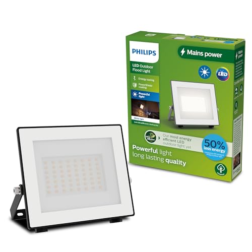 Philips Lois ultraeffizienter Flutlichtstrahler für den Außenbereich ohne Sensor, 14 Watt, 3000K weißes Licht, Anthrazit Philips Lois ultraeffizienter Flutlichtstrahler für den Außenbereich ohne Sensor, 14 Watt, 3000K weißes Licht, Anthrazit von Philips Lighting