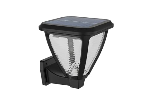 Philips Outdoor Solar Vapora Wandleuchte 1,5W, Tageslichtsensor, 2700 Kelvin, IP44 wetterfest, schwarz von Philips Lighting