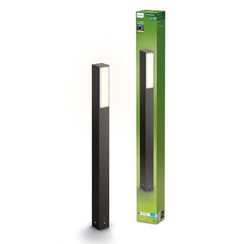 Philips Outdoor Ultra-Efficient Stratosphere Wegeleuchte 3,8W, 2700K warmweißes Licht, IP44 wetterfest, anthrazit von Philips Lighting