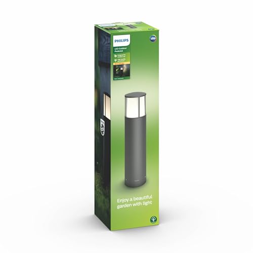 Philips myGarden LED Sockelleuchte Stock, 6 W, Grau von Philips Lighting