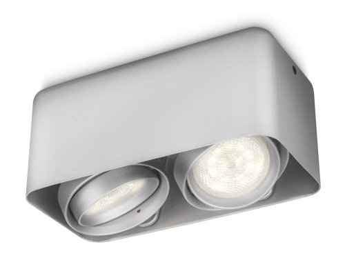 Philips myLiving Afzelia LED Aufbauspots, 2-flammig, aluminium 532024816 von Philips Lighting