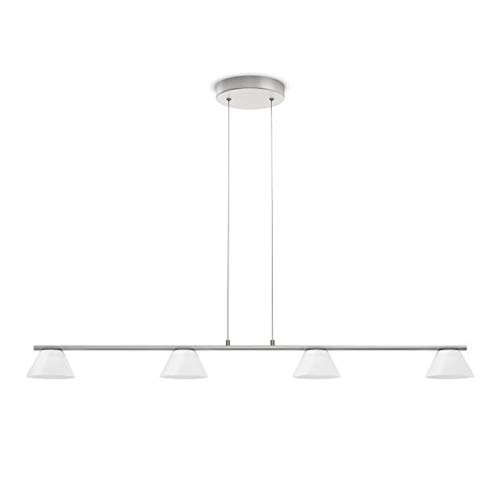 Philips myLiving LED Pendelleuchte Vendee 4-flammig Metall 4.5 W Edelstahl gebürstet/Weiß 360211716 von Philips Lighting