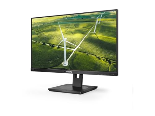 Philips 242B1G - 24 Zoll FHD Green Monitor, höhenverstellbar (1920x1080, 75 Hz, VGA, DVI, HDMI, DisplayPort, USB Hub) schwarz von Philips Monitors