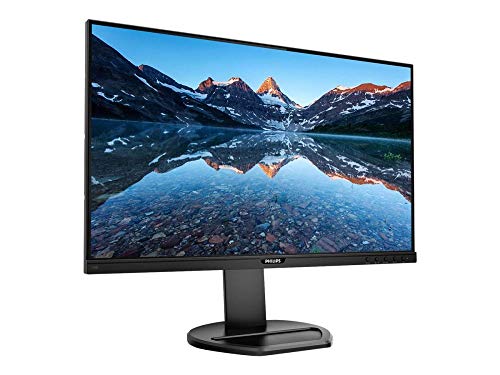 Philips 243B9-24 Zoll FHD USB-C Docking Monitor, höhenverstellbar (1920x1080, 75 Hz, VGA, HDMI, DisplayPort, USB-C, USB Hub) schwarz von Philips