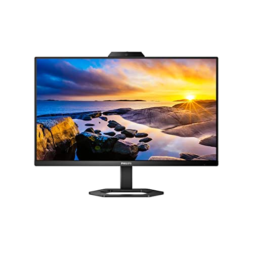 Philips 24E1N5300HE - 24 Zoll FHD USB-C Monitor, Webcam, höhenverstellbar, Lautsprecher (1920x1080, 75 Hz, HDMI, DisplayPort, USB-C, USB Hub) schwarz von Philips Monitors