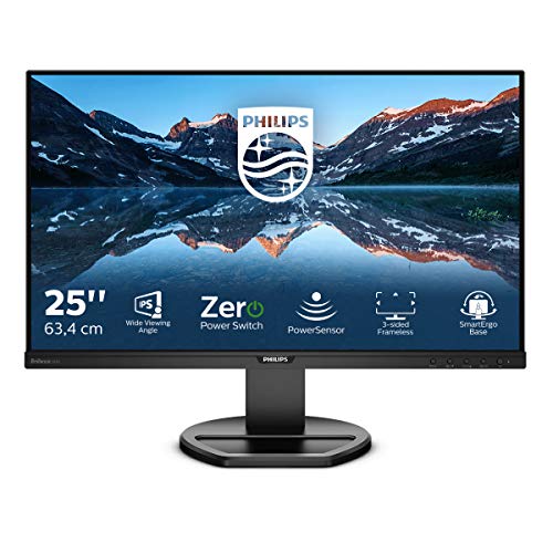 Philips 252B9 - 25 Zoll WUXGA Monitor, höhenverstellbar (1900x1200, 60 Hz, VGA, DVI, HDMI, DisplayPort, USB Hub) schwarz von Philips Monitors