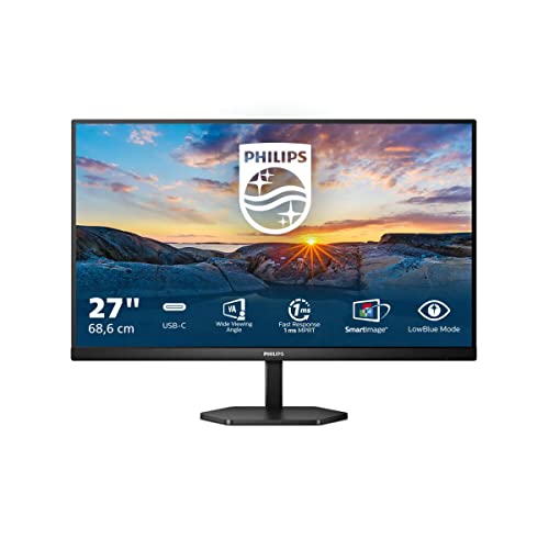 Philips 27E1N3300A - 27 Zoll USB-C Monitor, Lautsprecher (1920x1080, 75 Hz, HDMI, USB-C, USB Hub) schwarz von Philips Monitors