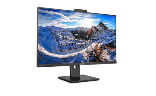 Philips 326P1H - 32 Zoll QHD USB-C Docking Monitor, Webcam, höhenverstellbar (2560x1440, 75 Hz, HDMI, DisplayPort, USB-C, USB Hub) schwarz von Philips Monitors