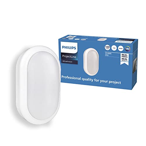 Philips ProjectLine Wandleuchte, oval, 1400lm, 4000K, weiß von Philips Projectline