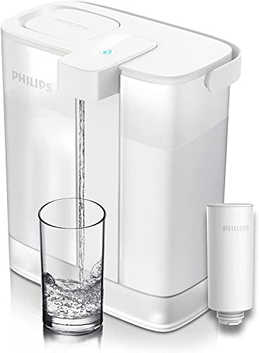 Philips Water Instant Water Filter - 3 l Fassungsvermögen, 1 l/min schneller Durchfluss, wiederaufladbar über USB-C von Philips Water