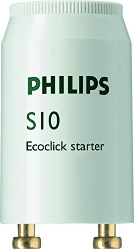 10 Stück Phillips S10 Ecoclick Starter für Leuchtstoffröhren von 4-65 Watt von Philips