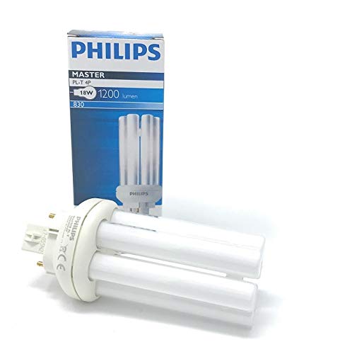 10x PHILIPS MASTER PL-T 18W/830/4P GX24q-2 4PIN Kompaktleuchtstofflampe von Philips