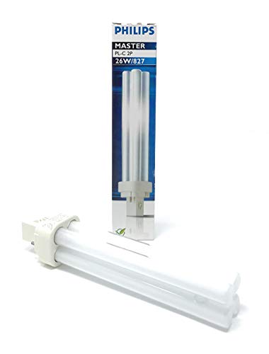 10x Philips MASTER PL-C 26W/827 G24d-3 2PIN (2-Stift) Warmweiß 2700K Energiesparlampe 171mm von Philips