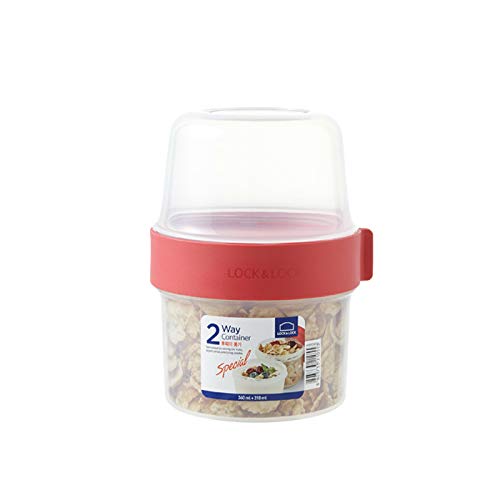 Philips Lighting LOCK & LOCK TWO-WAY Müsli-to-go-Becher aus Kunststoff – Kleine Lunchbox mit Schraubdeckel und zwei Behältern – 360 ml & 310 ml Philips Lighting LOCK & LOCK TWO-WAY Müsli-to-go-Becher aus Kunststoff – Kleine Lunchbox mit Schraubdeckel und zwei Behältern – 360 ml & 310 ml von LocknLock