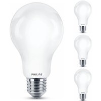 Led Lampe ersetzt 150W, E27 Birne A67, weiß, warmweiß, 2452 Lumen, nicht dimmbar, 4er Pack - white - Philips von Philips