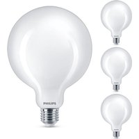 Led Lampe ersetzt 75W, E27 Globe G120, weiß, warmweiß, 1055 Lumen, nicht dimmbar, 4er Pack - white - Philips von Philips