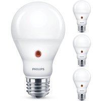 Led Lampe mit Dämmerungssensor ersetzt 60W, E27 Standardform A60, warmweiß, 806 Lumen, nicht dimmbar, 4er Pack - white - Philips von Philips