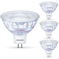 Led WarmGlow Lampe ersetzt 50W, GU5,3 Reflktor MR16, warmweiß, 621 Lumen, dimmbar, 4er Pack - grey - Philips von Philips